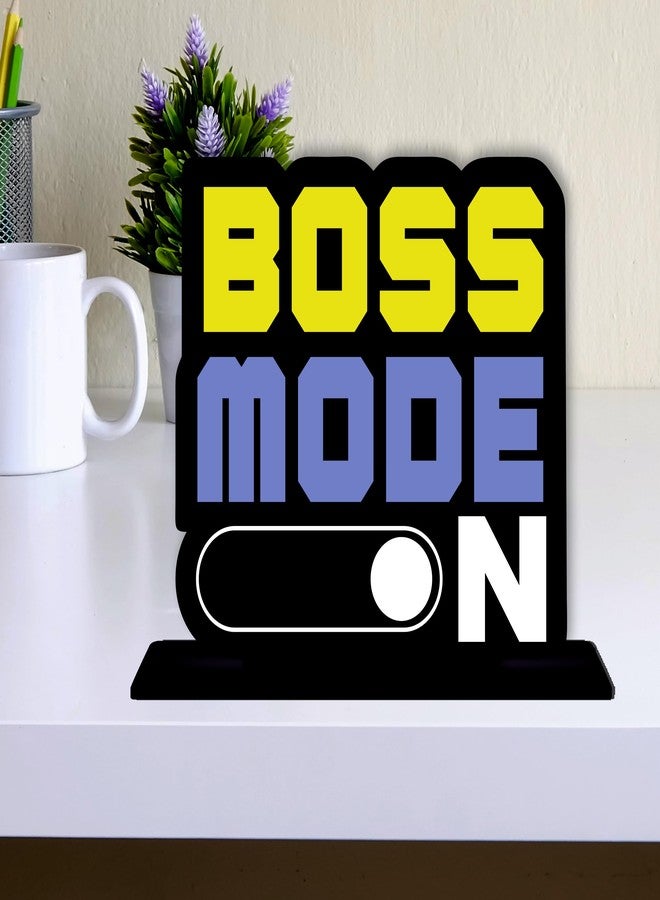 Giftplease Wooden Idols and Figurine Boss Mode on Table Decoration for Office Desk | Home Decor Item | Living Room | Modern Art Wood Showpiece Gift Item (TP-58) - Image 2